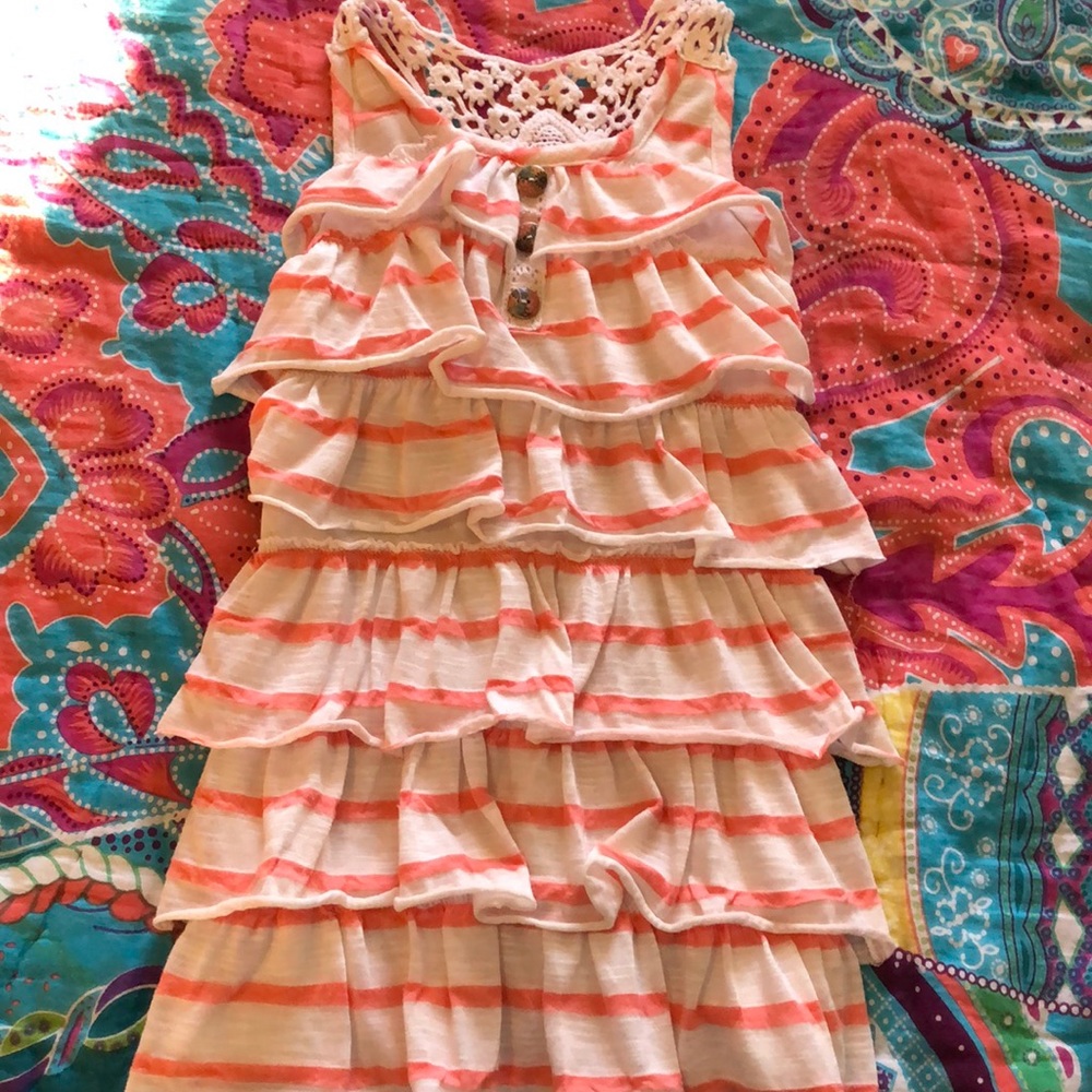 Girls sleeveless cotton dress